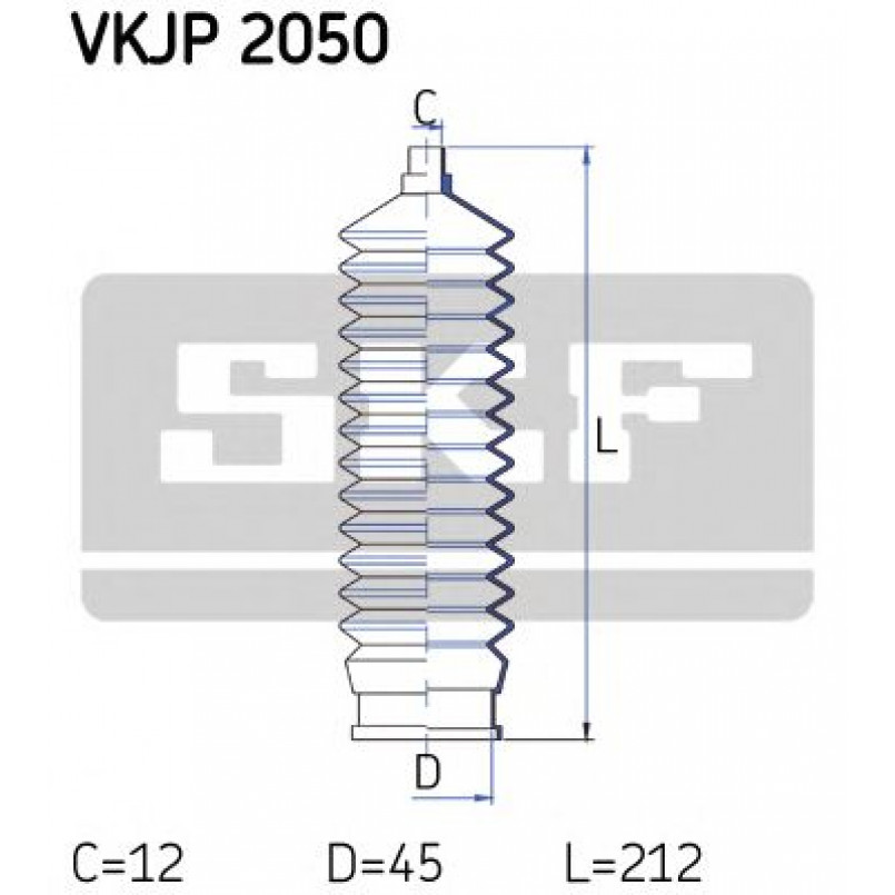 VKJP 2050 SKF - Пильовик привідного валу